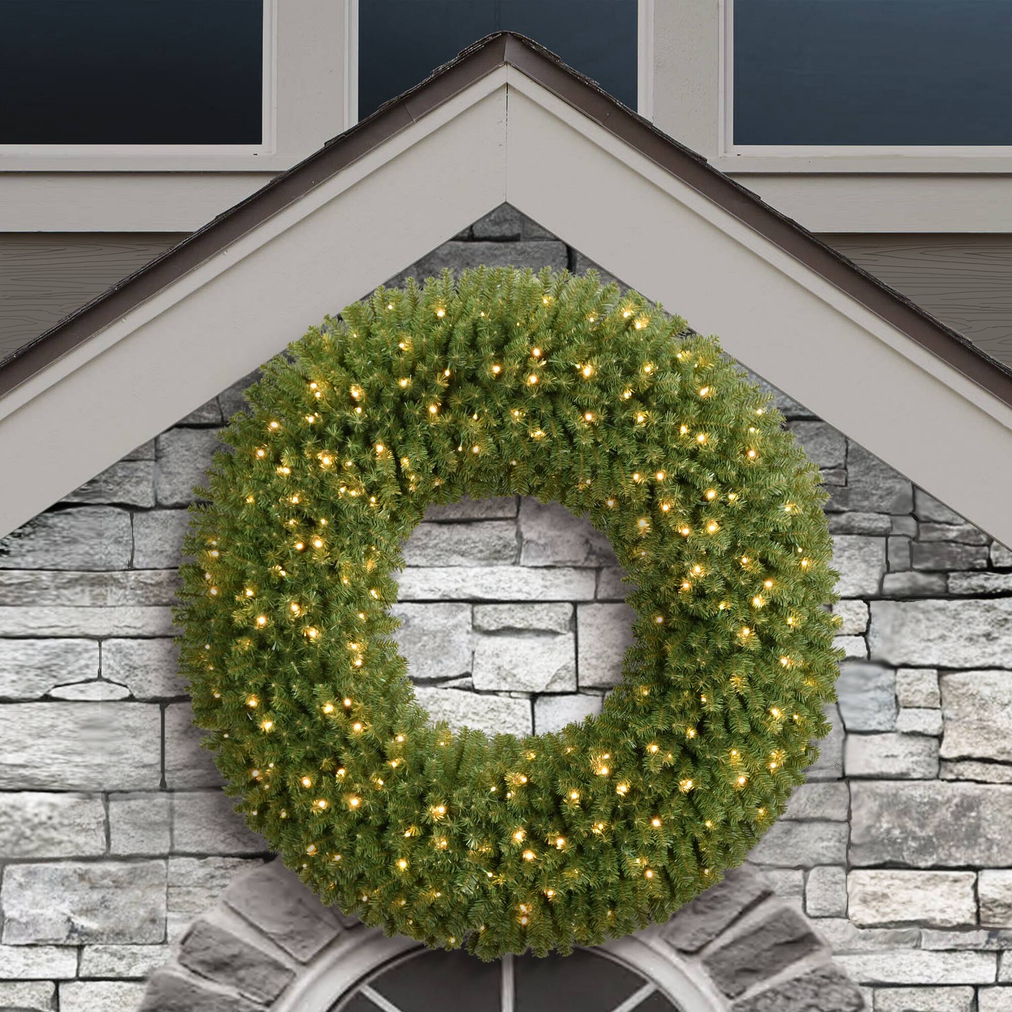 5ft. Pre-Lit Utah Spruce Artificial Wreath